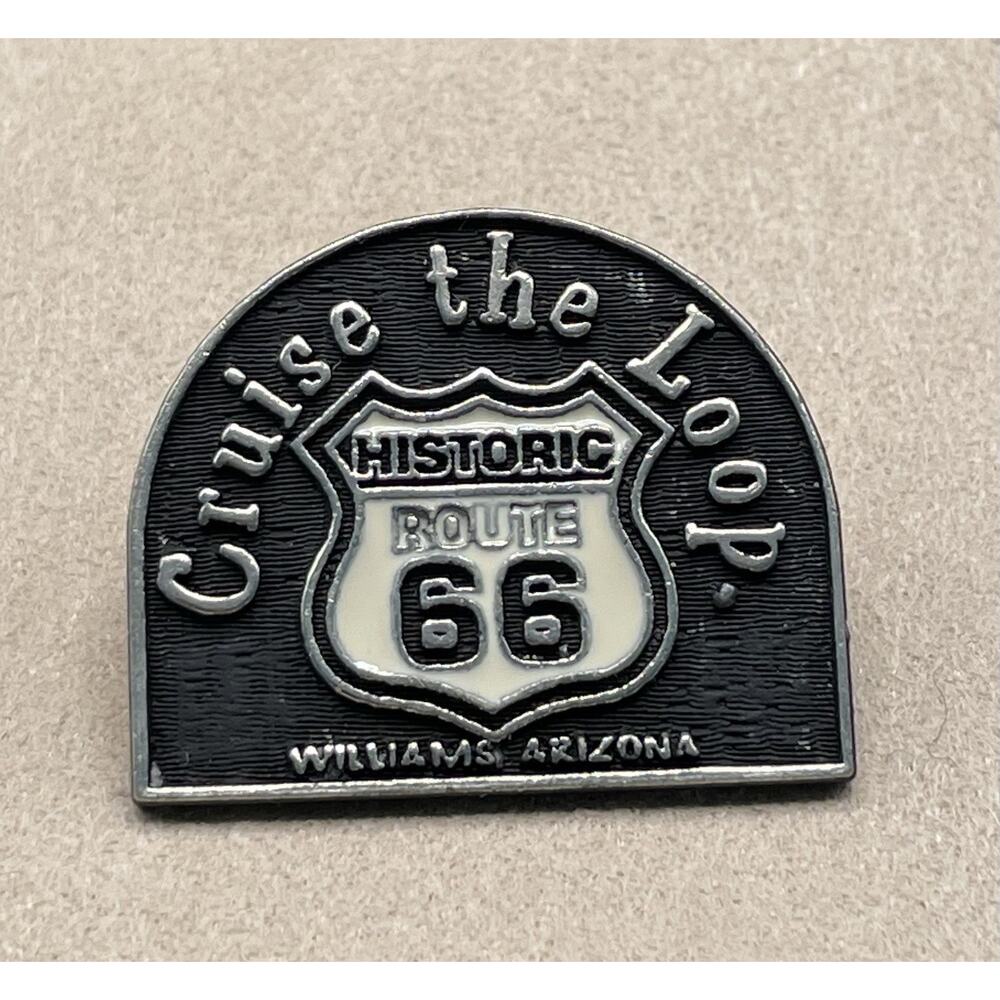 Vintage “Cruise the Loop Historic Route 66 Williams‎ Arizona” Pin